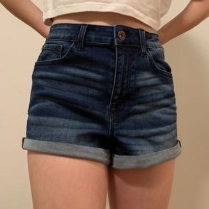 Denim shorts